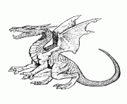 dragon 30 dessin à colorier