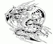 dragon 135 dessin à colorier