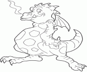 dragon 2 dessin à colorier