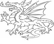 dragon 73 dessin à colorier