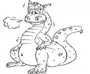dragon 85 dessin à colorier