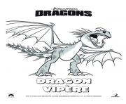dragon vipere film 2 dessin à colorier