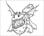 Coloriage dragon facile pour enfants maternelle dessin