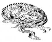 dragon chinois 5 dessin à colorier