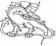 dragon 87 dessin à colorier