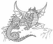 Coloriage dragon 118 dessin