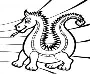 dragon 272 dessin à colorier