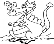 Coloriage dragon 7 dessin