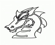 dragon 240 dessin à colorier