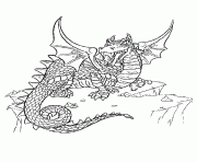 dragon 70 dessin à colorier