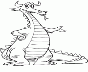 dragon 71 dessin à colorier