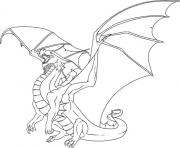 dragon 15 dessin à colorier