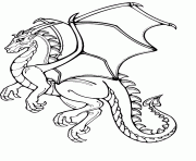 Coloriage dragon 2 dessin