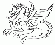 dragon 77 dessin à colorier