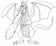 dragon 16 dessin à colorier