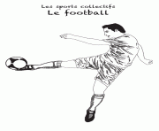 Coloriage footballeur foot ours dessin