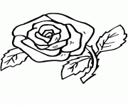 Coloriage fleur facile simple dessin