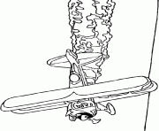 Coloriage avion de chasse 43 dessin