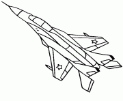 avion de chasse 22 dessin à colorier