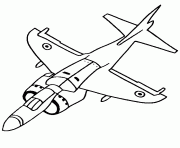 Coloriage avion facile boeing dessin