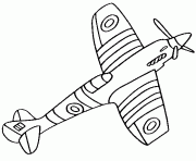 Coloriage avion de chasse 21 dessin