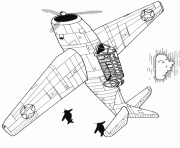 Coloriage avion facile par poccnnindustries dessin