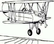 Coloriage avion militaire dessin