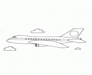 Coloriage avion 45 dessin