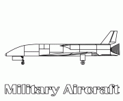 Coloriage avion abattu dessin