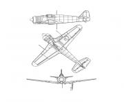 avion guerre dessin à colorier