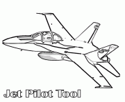 avion de chasse 39 dessin à colorier