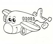 avion 14 dessin à colorier