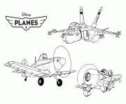 Coloriage avion de chasse 35 dessin