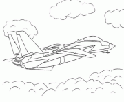 Coloriage avion 14 dessin