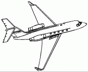 Coloriage avion de chasse 44 dessin