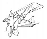Coloriage avion de guerre 21 dessin