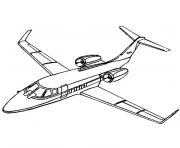 Coloriage avion facile maternelle dessin