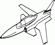 Coloriage avion de chasse 47 dessin