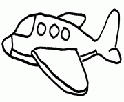 Coloriage avion 68 dessin