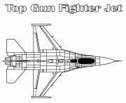 top gun fighter jet avion de chasse 5 dessin à colorier