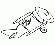 Coloriage avion 6 dessin