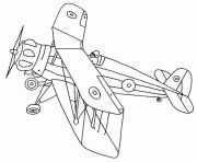 Coloriage avion de chasse 10 dessin