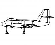 Coloriage avion de chasse 37 dessin