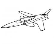 Coloriage avion de chasse francais dessin