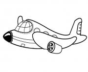 Coloriage avion 10 dessin