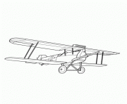 Coloriage avion de guerre 4 dessin
