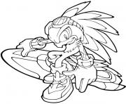 Coloriage sonic easter dessin