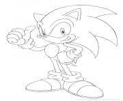 sonic 246 dessin à colorier