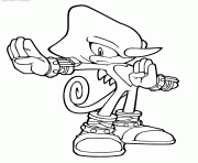 sonic 247 dessin à colorier