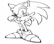 sonic 33 dessin à colorier